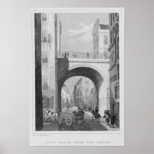 South Bridge from the Cowgate Poster