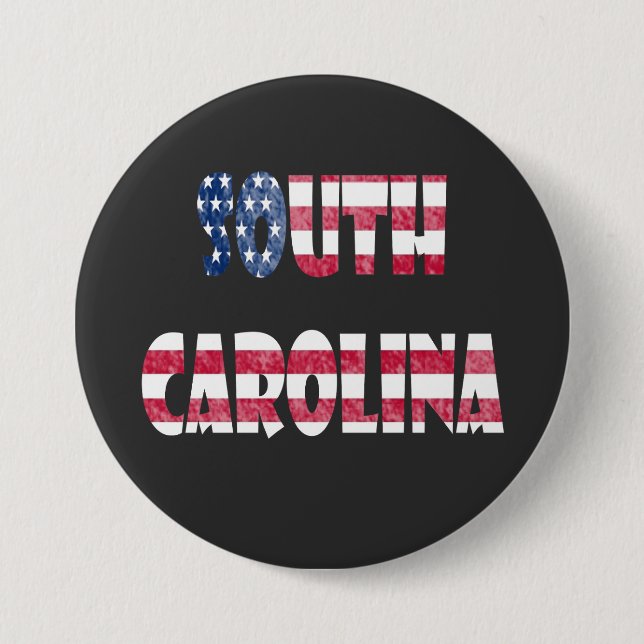 South Carolina 7.5 Cm Round Badge (Front)