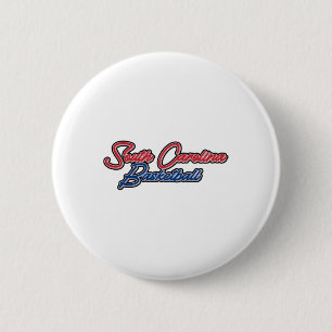 South Carolina Basketball (usa Colours) 6 Cm Round Badge