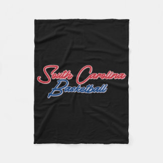 South Carolina Basketball (usa Colours)  Fleece Blanket