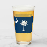 SOUTH CAROLINA BEER GLASS