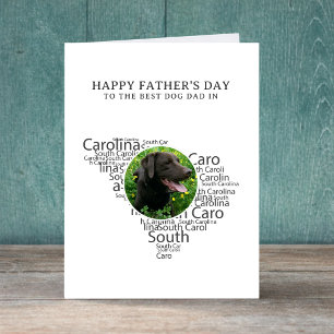 South Carolina Best Dog Dad Photo Father’s Day Holiday Card