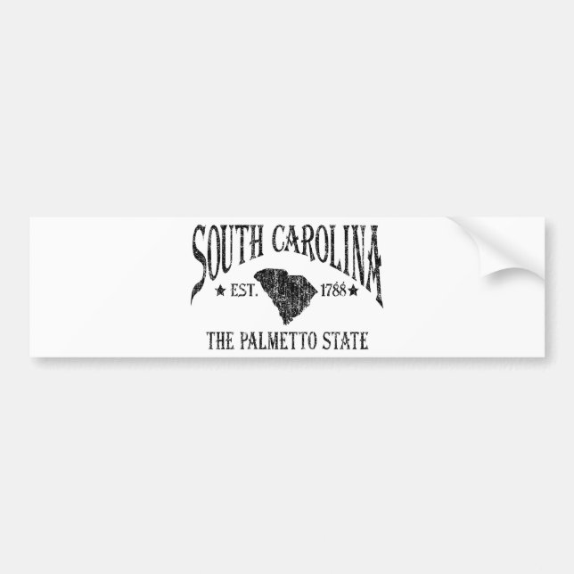 South Carolina Bumper Sticker (Front)