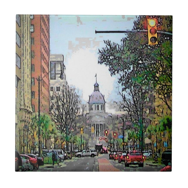 South Carolina Capital Tile (Front)