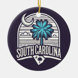 South Carolina Ceramic Tree Decoration