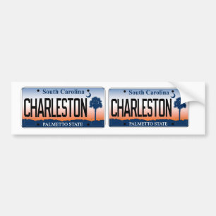 South Carolina Charleston Sunrise license plate Bumper Sticker