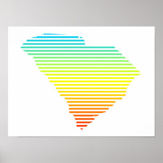 south carolina chill fade poster