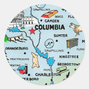 South Carolina Classic Round Sticker