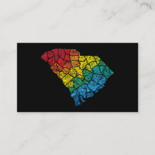 south carolina colour counties business card