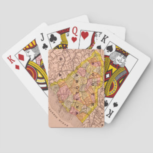 South Carolina Colourful Map Playing Cards