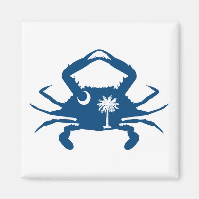 South Carolina Crab Magnet (Front)