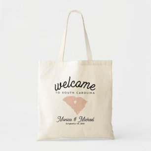 SOUTH CAROLINA destination Wedding ANY COLOR Tote Bag