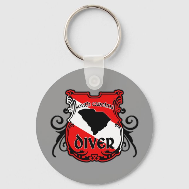 South Carolina Diver Key Ring (Front)