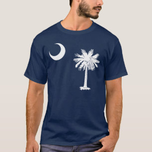South Carolina flag, American flag T-Shirt