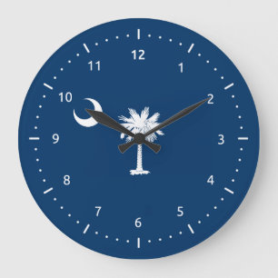 South Carolina flag, American state flag Large Clock