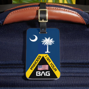 South Carolina Flag, bag tags, Carolina / Custom Luggage Tag