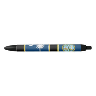 South Carolina flag Black Ink Pen