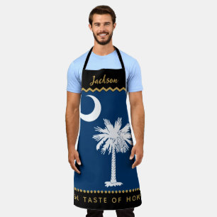 South Carolina Flag Chefs Apron, Carolina Apron