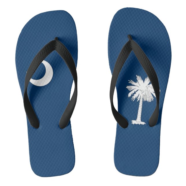 South Carolina Flag Flip Flops (Footbed)