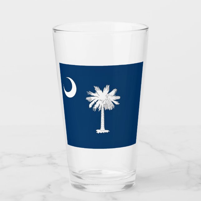 South Carolina Flag Glass (Front)