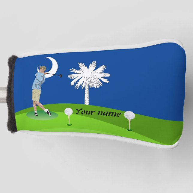 South Carolina flag Golf Head Cover (Front)