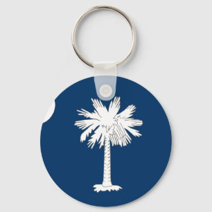 South Carolina Flag Key Ring