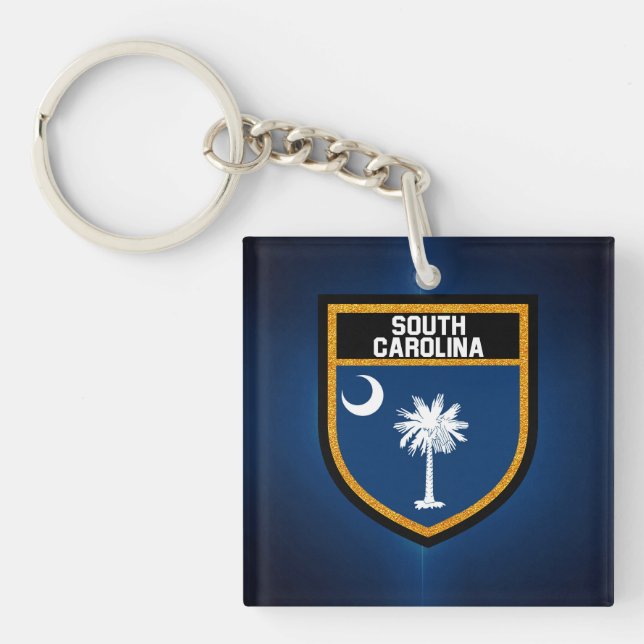 South Carolina Flag Key Ring (Front)