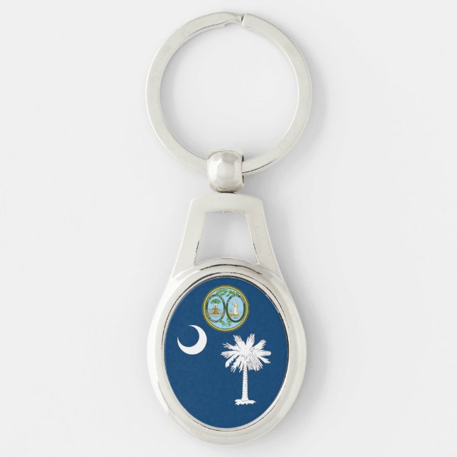 South Carolina flag Key Ring (Front)