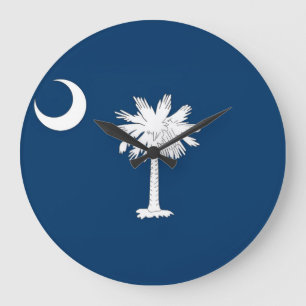 South Carolina Flag Large Clock