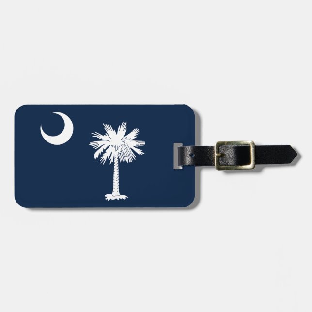 South Carolina Flag Luggage Tag (Front Horizontal)
