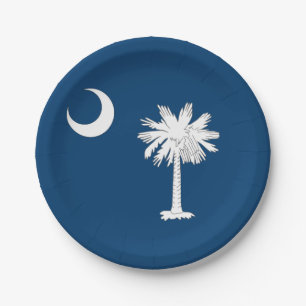 South Carolina flag Paper Plate
