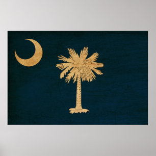 South Carolina Flag Poster