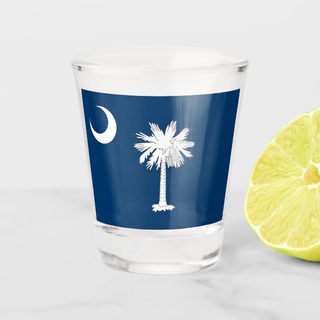 South Carolina Flag Shot Glass (Front)