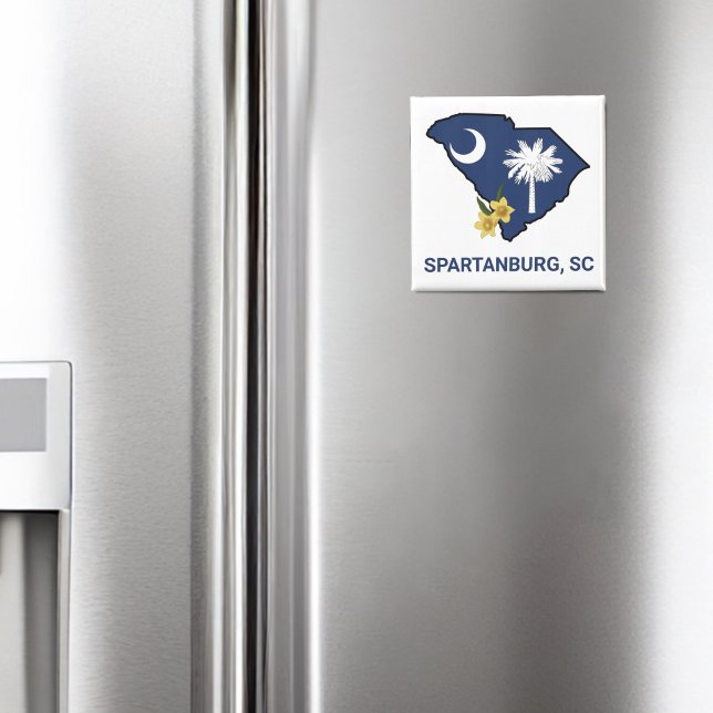 South Carolina Flag State Flower Yellow Jessamine Magnet (Creator Uploaded)