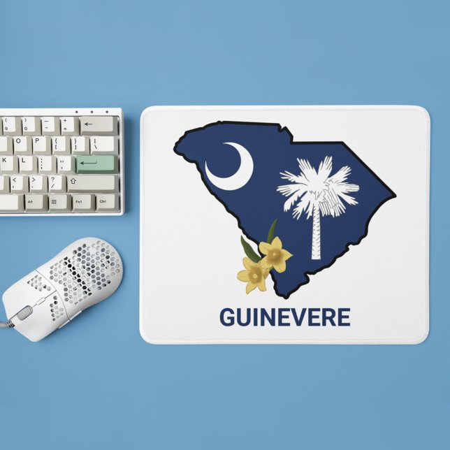 South Carolina Flag State Flower Yellow Jessamine Mouse Mat (Creator Uploaded)