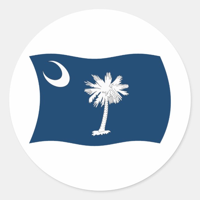 South Carolina Flag Sticker (Front)