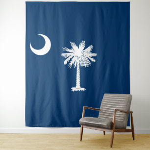 South Carolina Flag Tapestry