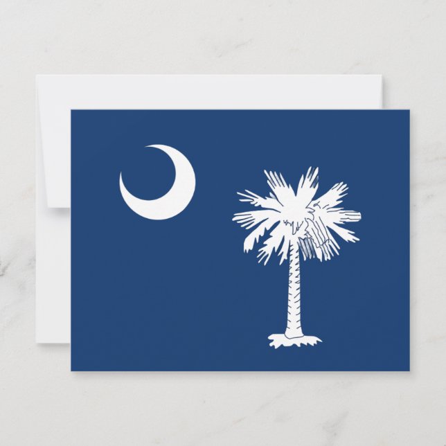 South Carolina Flag Thank You Card (Front)