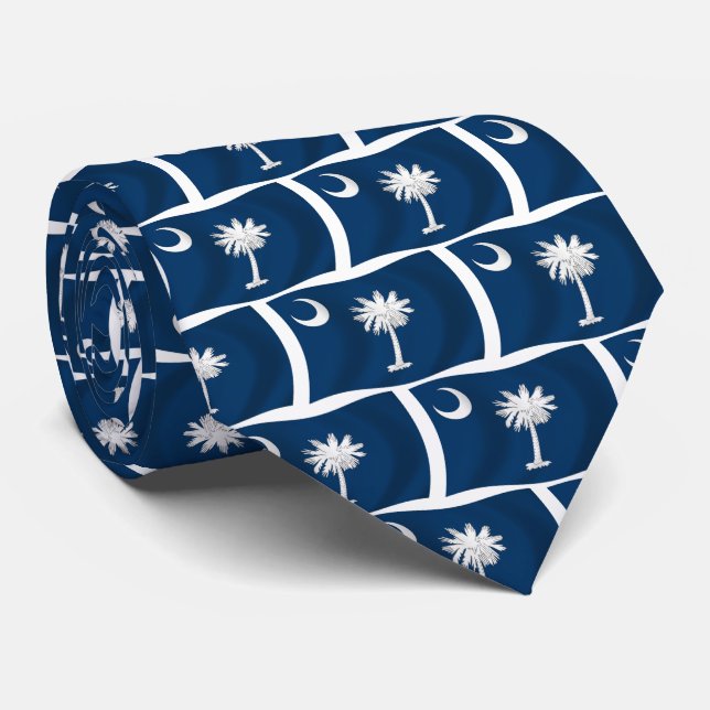 South Carolina Flag Tie (Rolled)