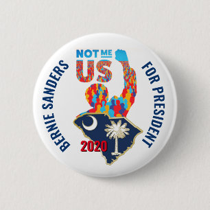 SOUTH CAROLINA FOR BERNIE 6 CM ROUND BADGE