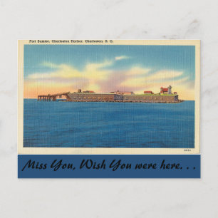 South Carolina, Fort Sumter, Charleston Postcard