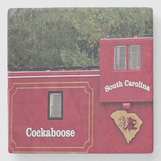 South Carolina Gamecocks Cockaboose Coaster. Stone Coaster