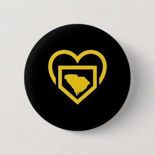 South Carolina Girls Fastpitch Softll Daughter Hom 6 Cm Round Badge