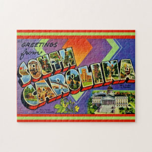 South Carolina Greeting 11x14 Jigsaw Puzzle
