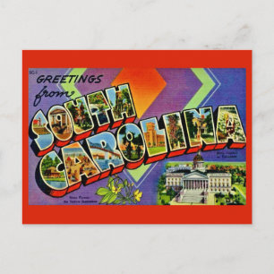 South Carolina Greeting Postcard