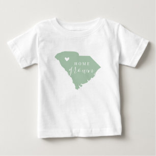 South Carolina Home Grown   Editable Colours State Baby T-Shirt