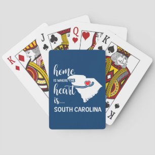 South Carolina home is where the heart is Playing Cards