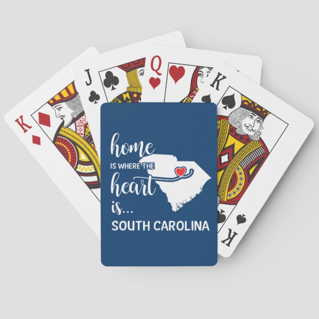 South Carolina home is where the heart is Playing Cards (Back)