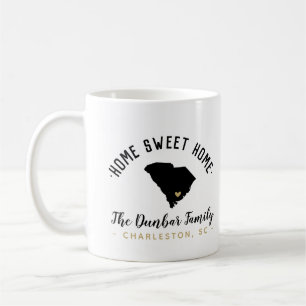 South Carolina Home Sweet Home Family Monogram Mug