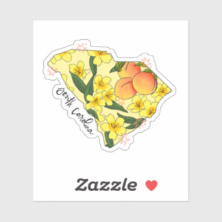 South Carolina Illustrated State Sticker